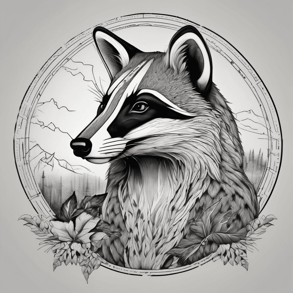 Badger and fox