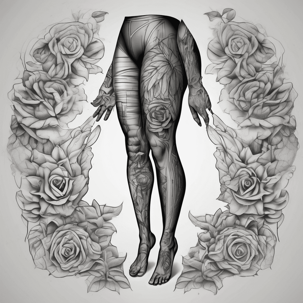 mental health inspired leg sleeve
