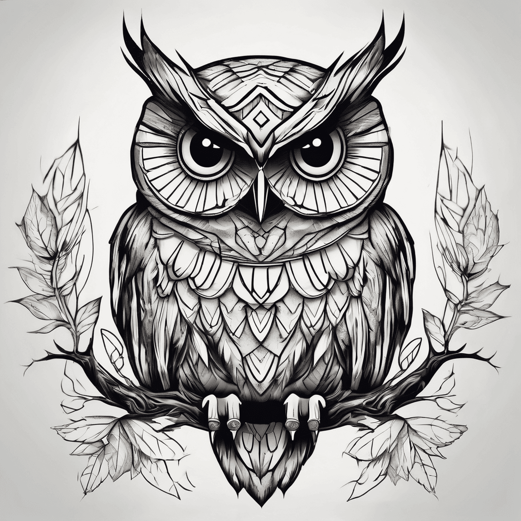 Beautiful owl tatto for my forearm