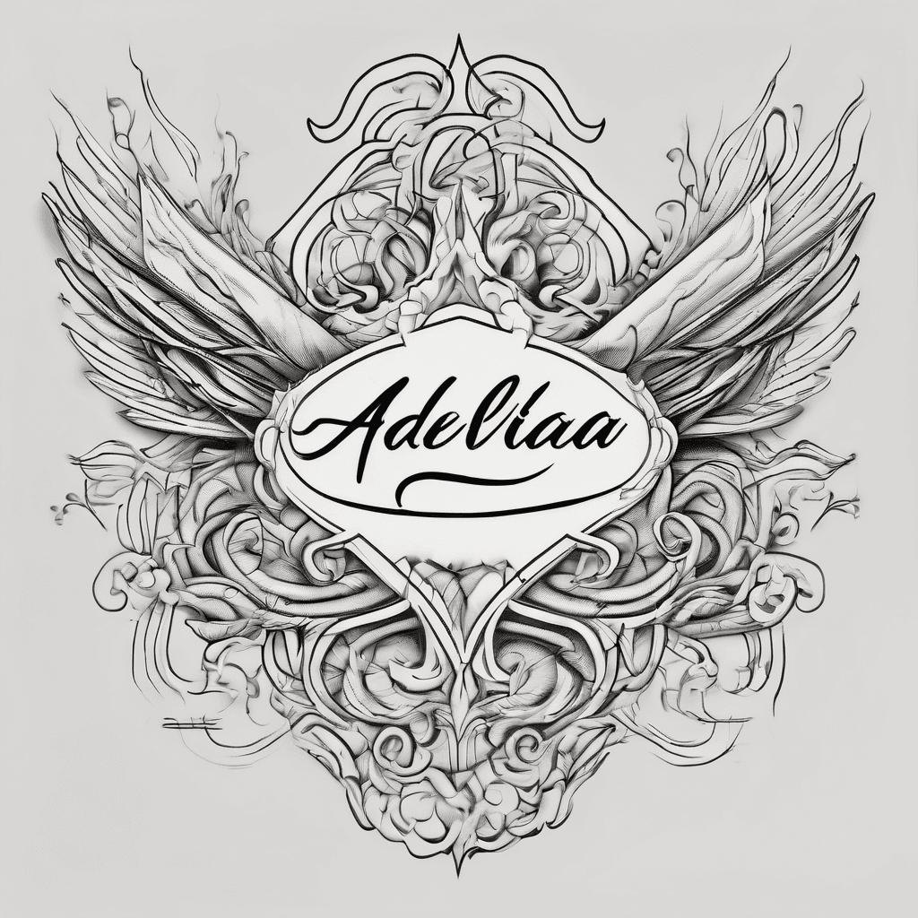 The name "Adelaida" in beautiful cursive lettering
