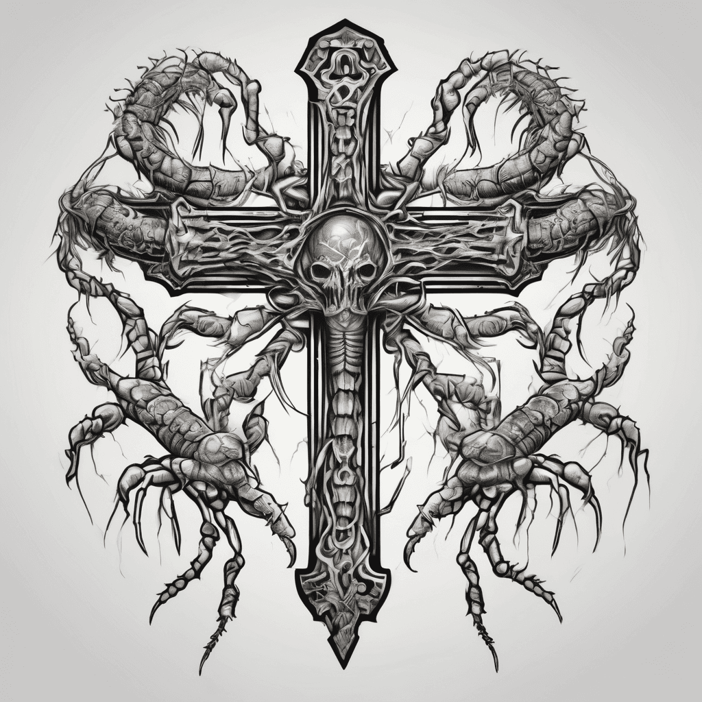cross that bleeds into a centipede