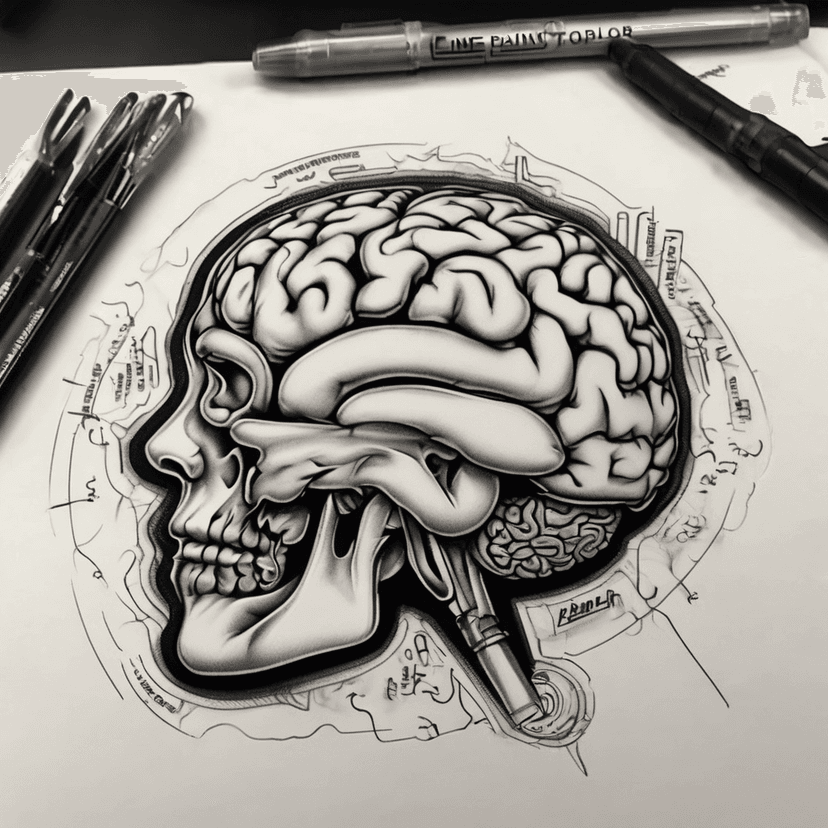 Idée de tatouage brain