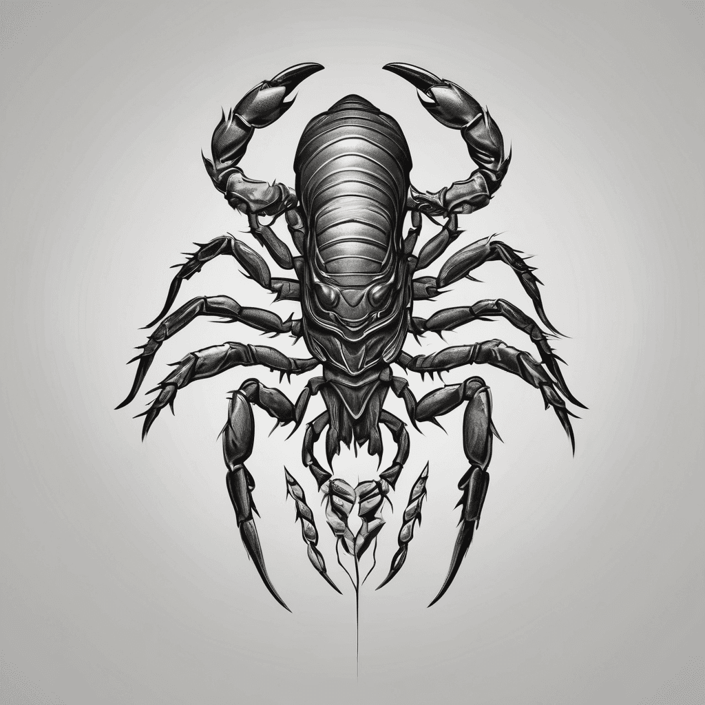 A scorpion with small uneven spikes on its body with a big vainy eyeball on its head