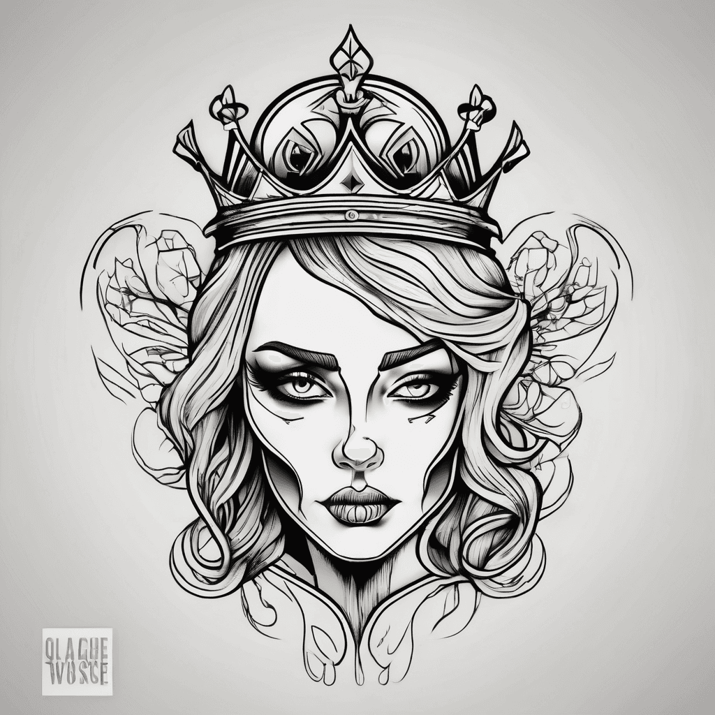 Simple slutty queen of spades