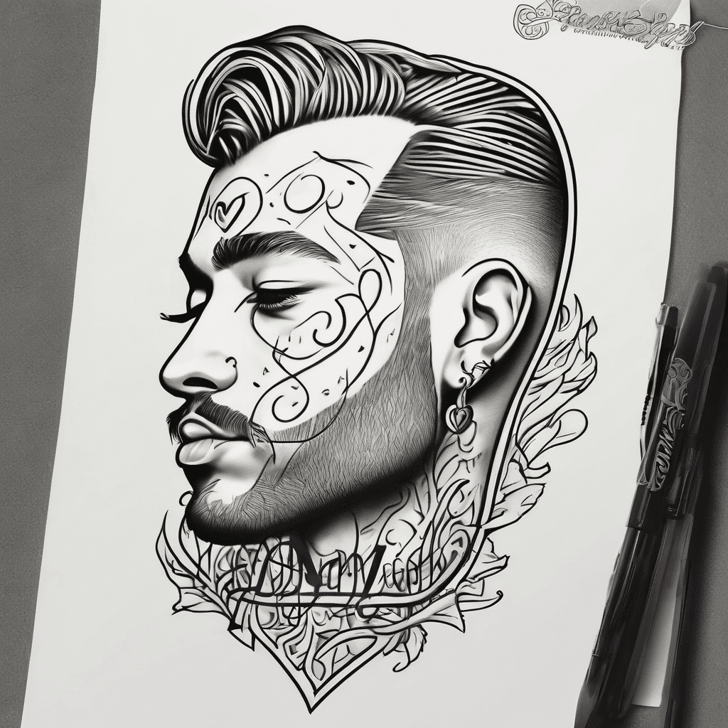 The name esteban yhair in cursive with a heart
