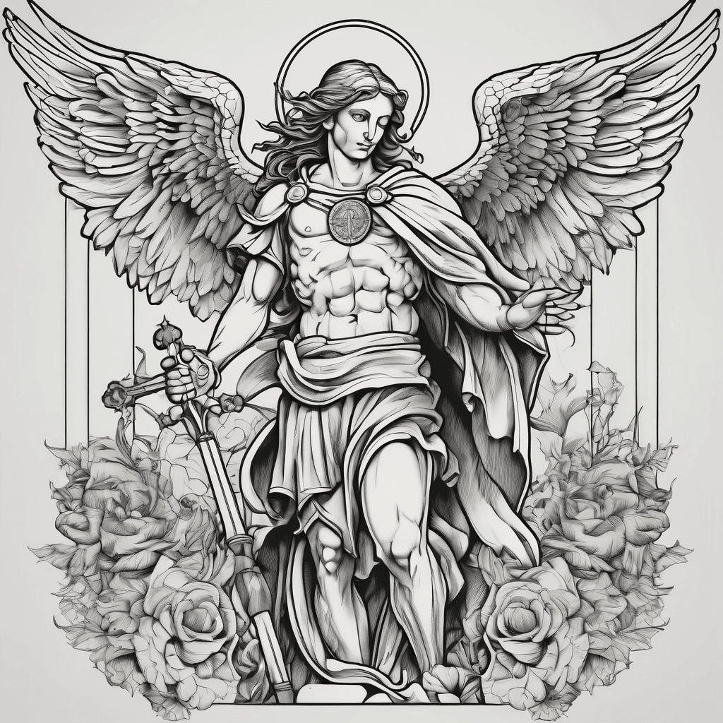 Coess with St MIchael