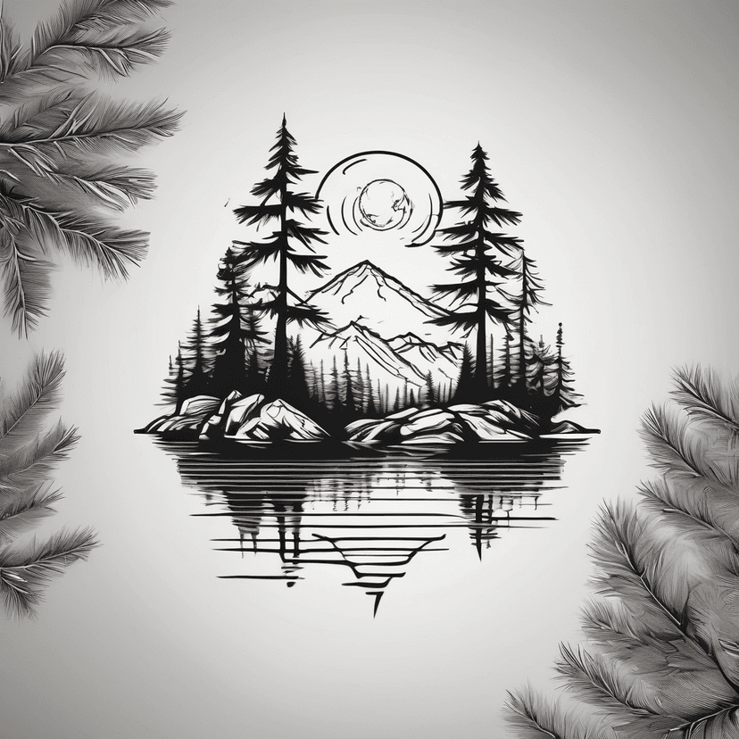 Idée de tatouage pine