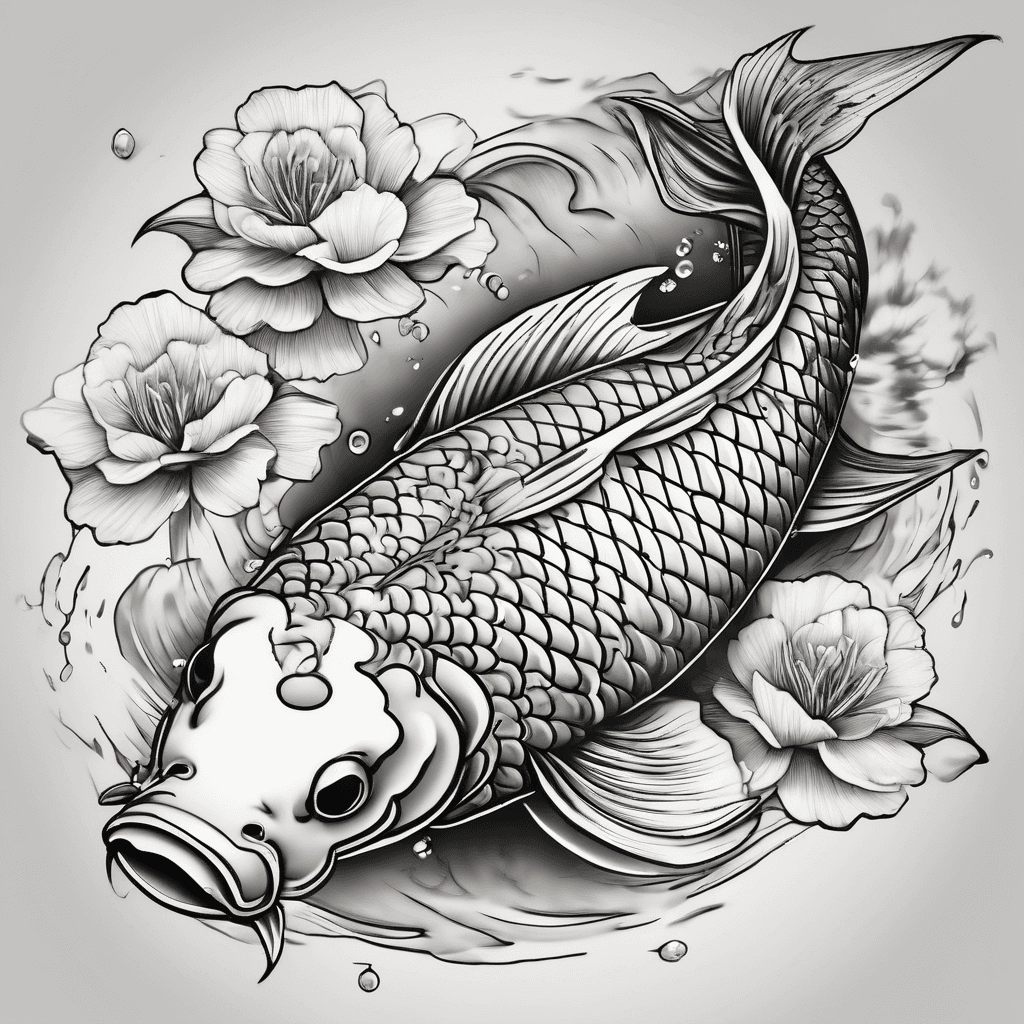 carpes koi ying & yung