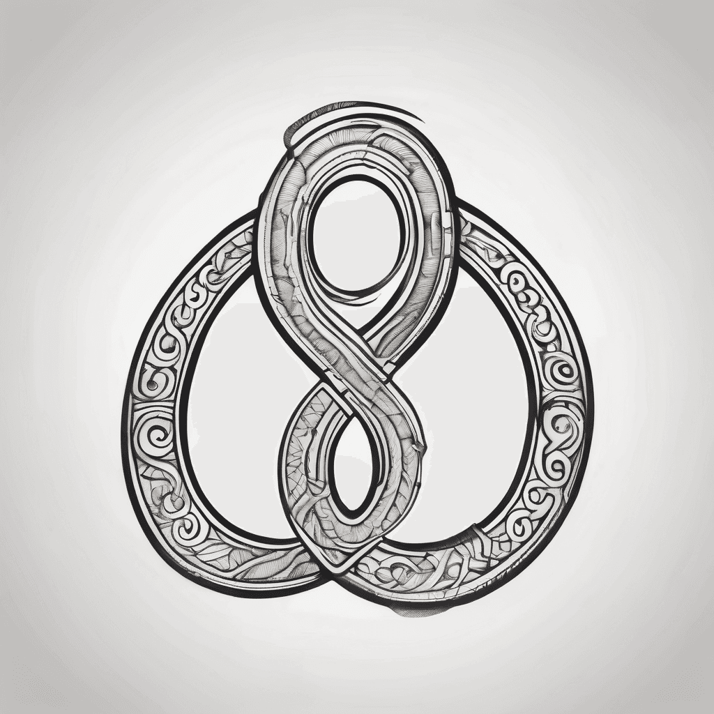 Infinity symbol, semi colon