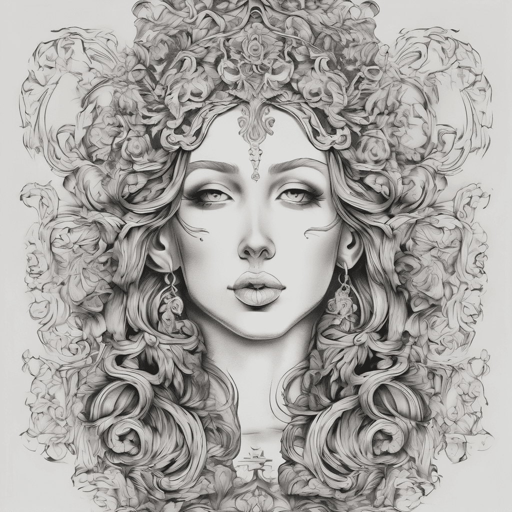 Baroque religious style arm sleeve