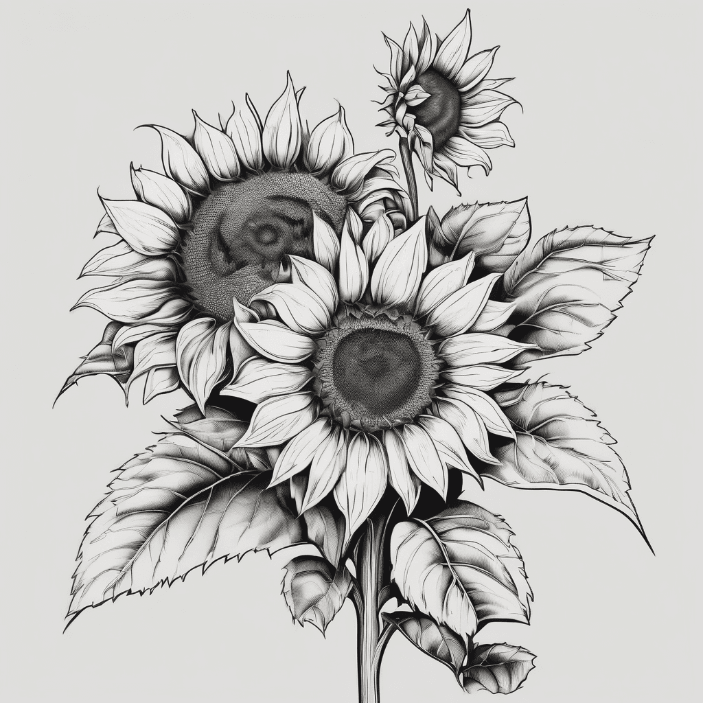 Sunflowers leg skeeve