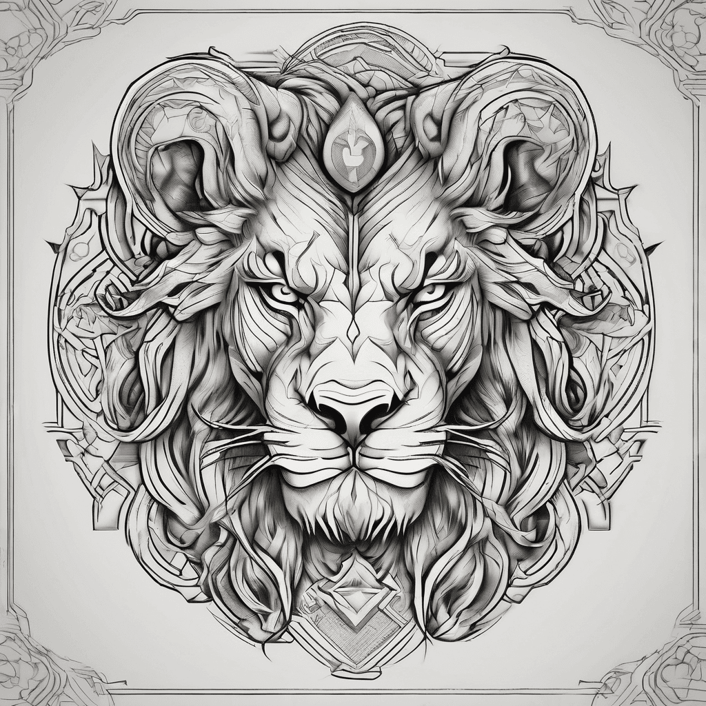 Strength and fighter symbols and kion
