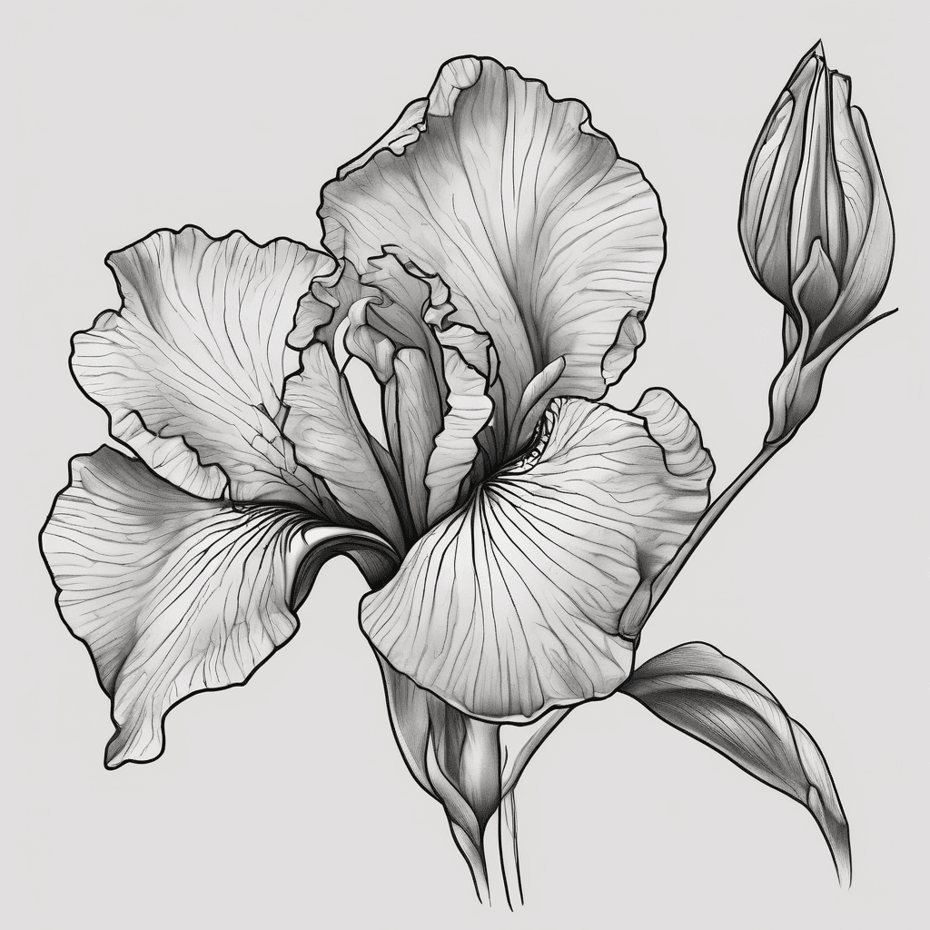 Iris, rose, violet, honeysuckle