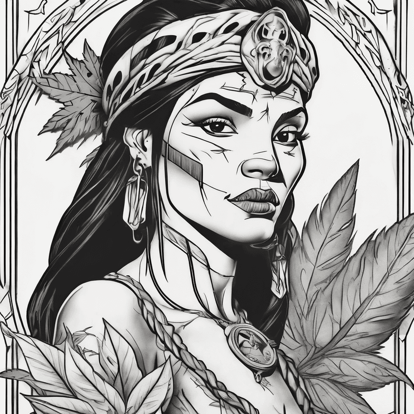 Idea per tatuaggio marijuana