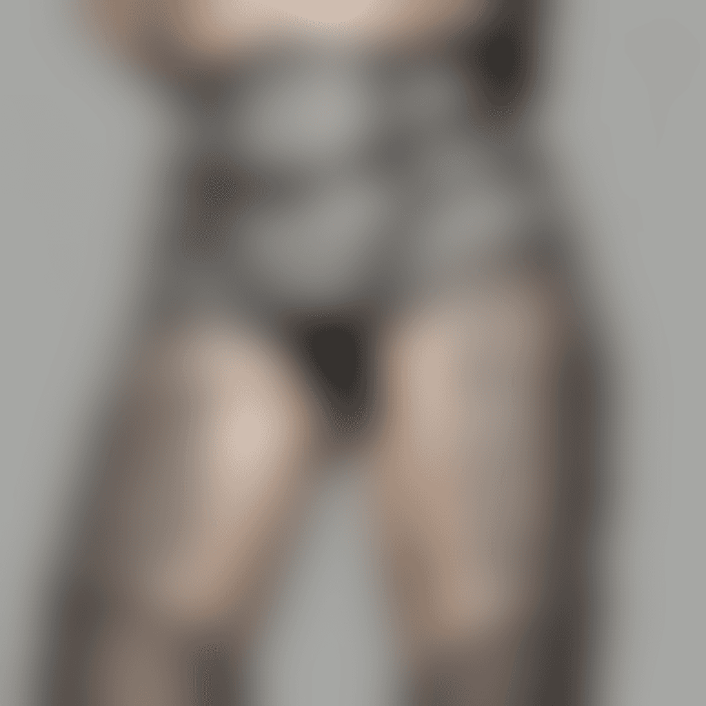 garter belt with lace, simple lines