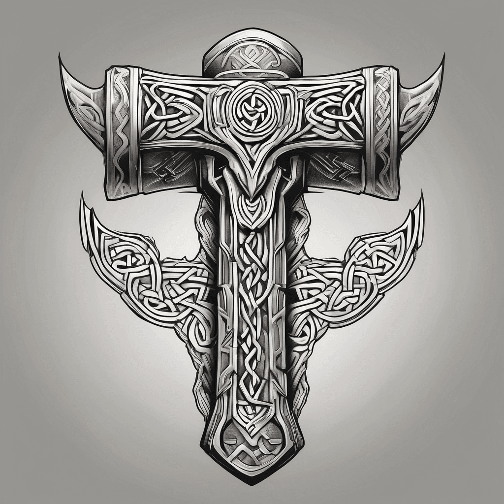Celtic design of Thor’s hammer