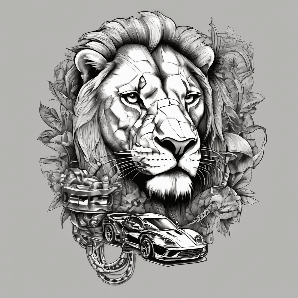 A delicate bracelet with charms of a hot wheels car, a lion and a dinosaur