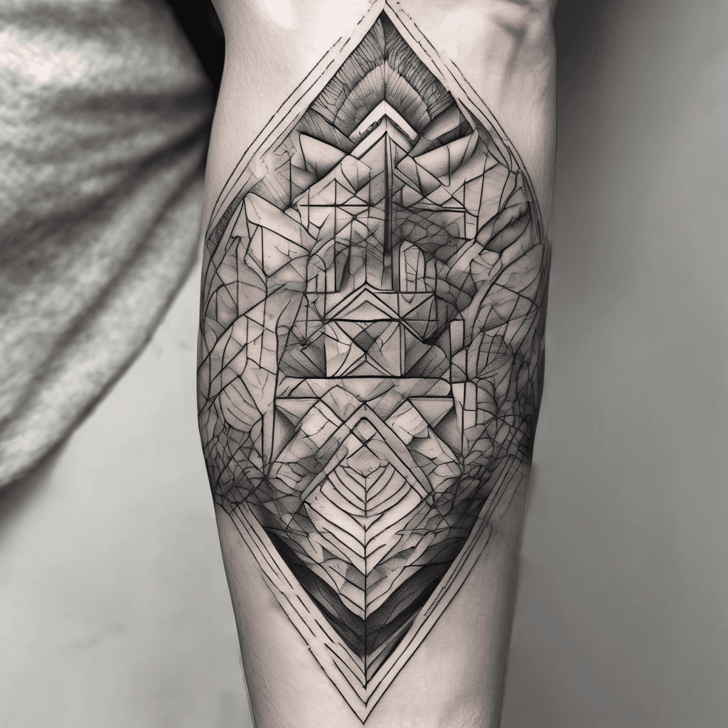 Forearm sleeve geometric shapes with "comfort" integrated