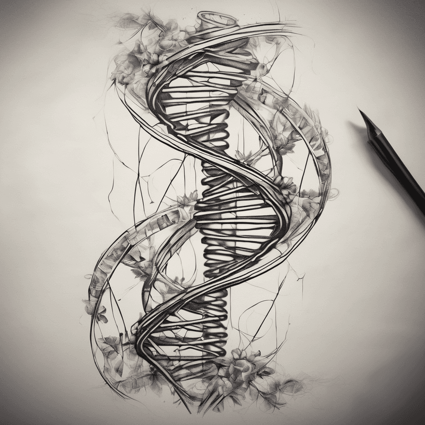 Idea per tatuaggio dna