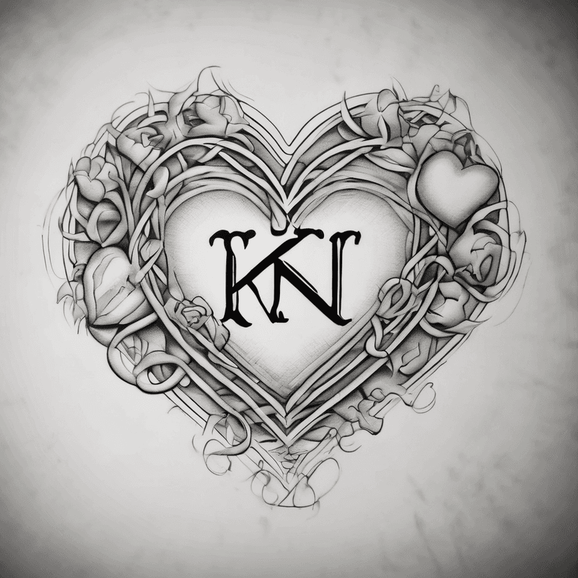 Idea per tatuaggio initials