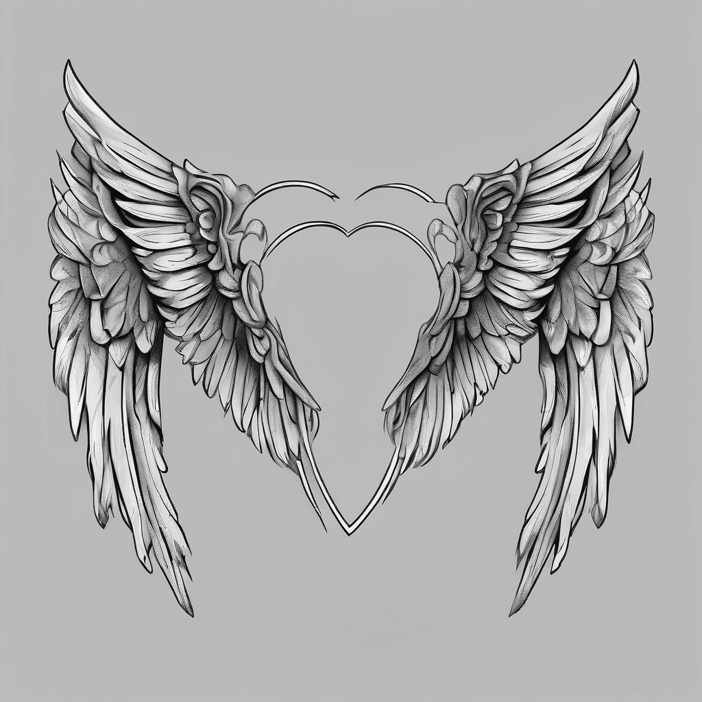 Memorial angel wings mom minimalist