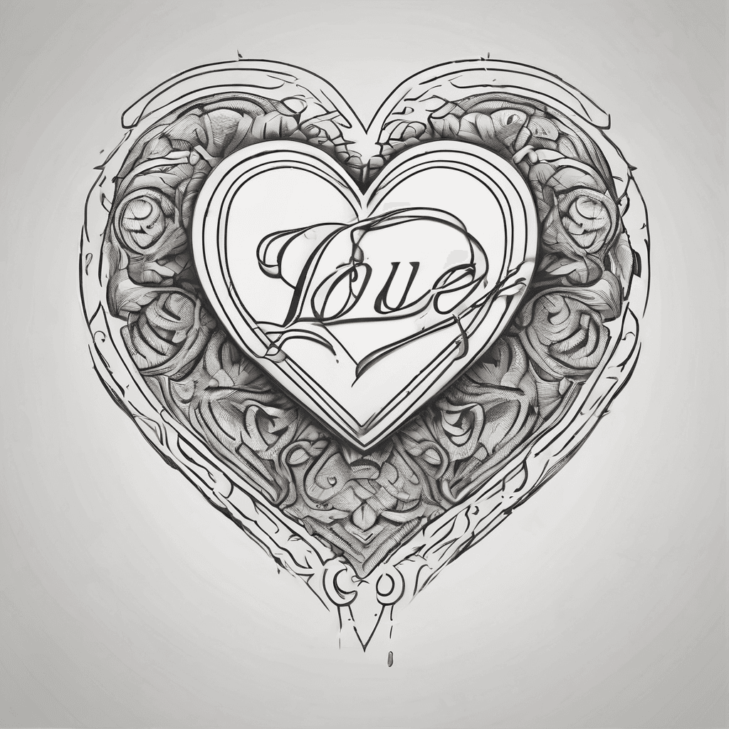 A love heart with the name tul