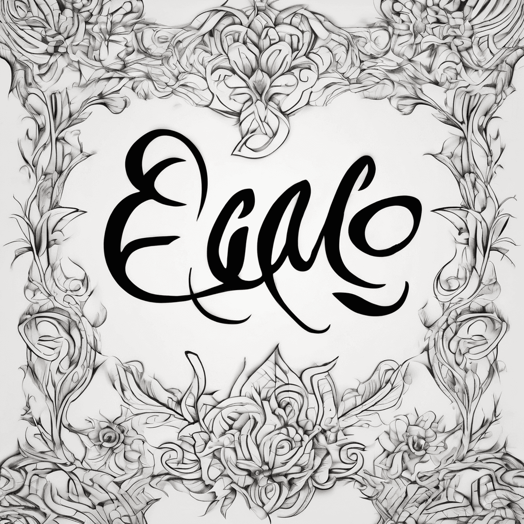 Cursive name “Ellie”