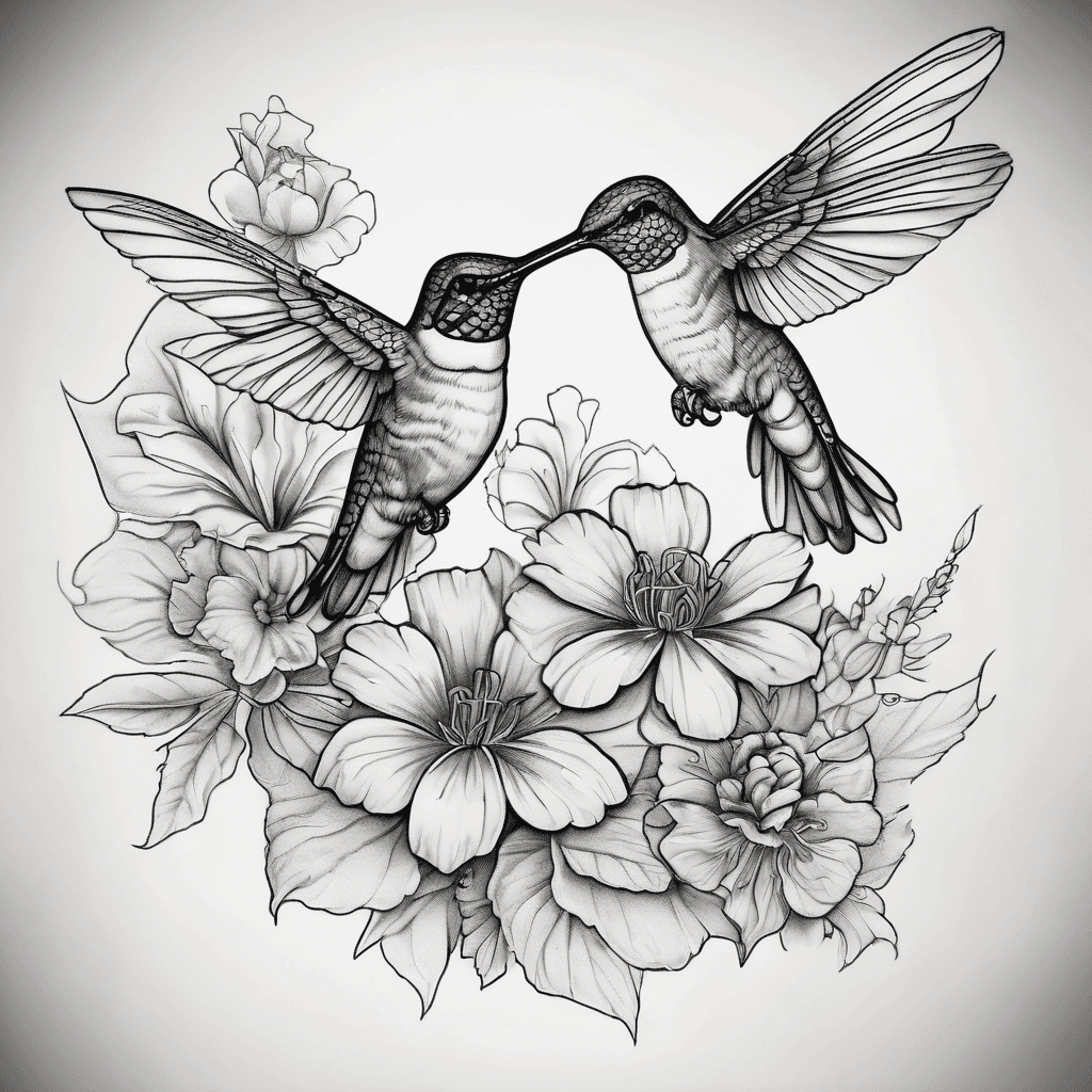 Matching father daughter tattoo include hummingbirds, dragonflies, marigolds and violets. Placement on wrist or forearm, or rear shoulder