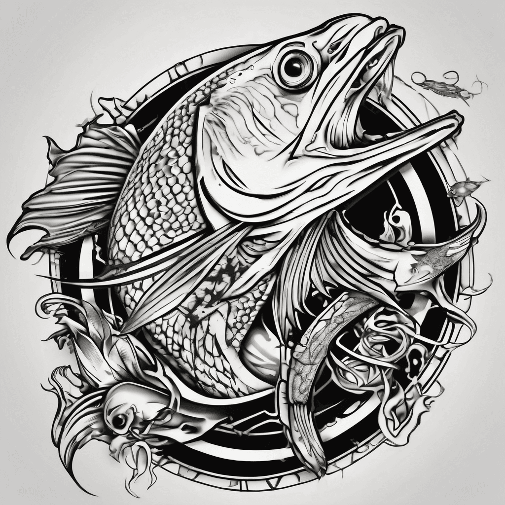 Harley with fish hook est 1995
