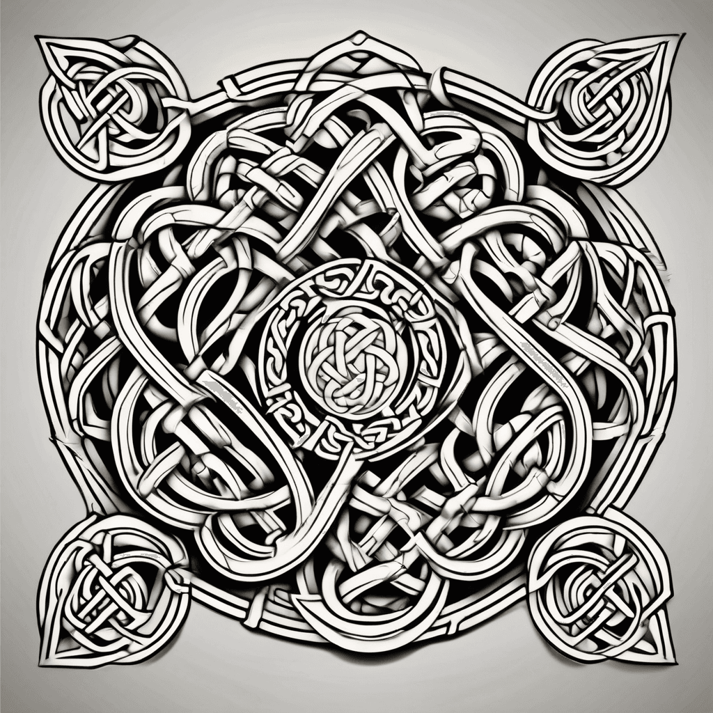 Celtic knot with letters real