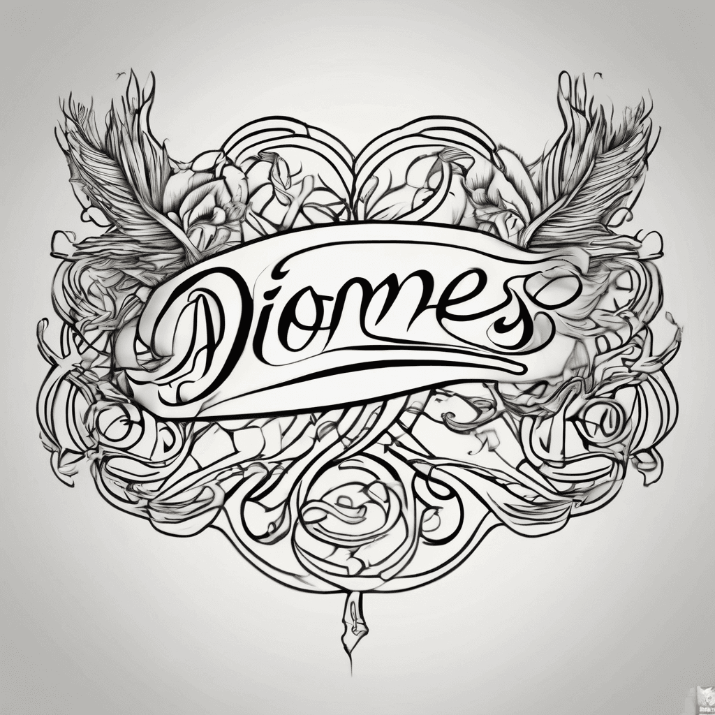 A name in cursive: Diomedes