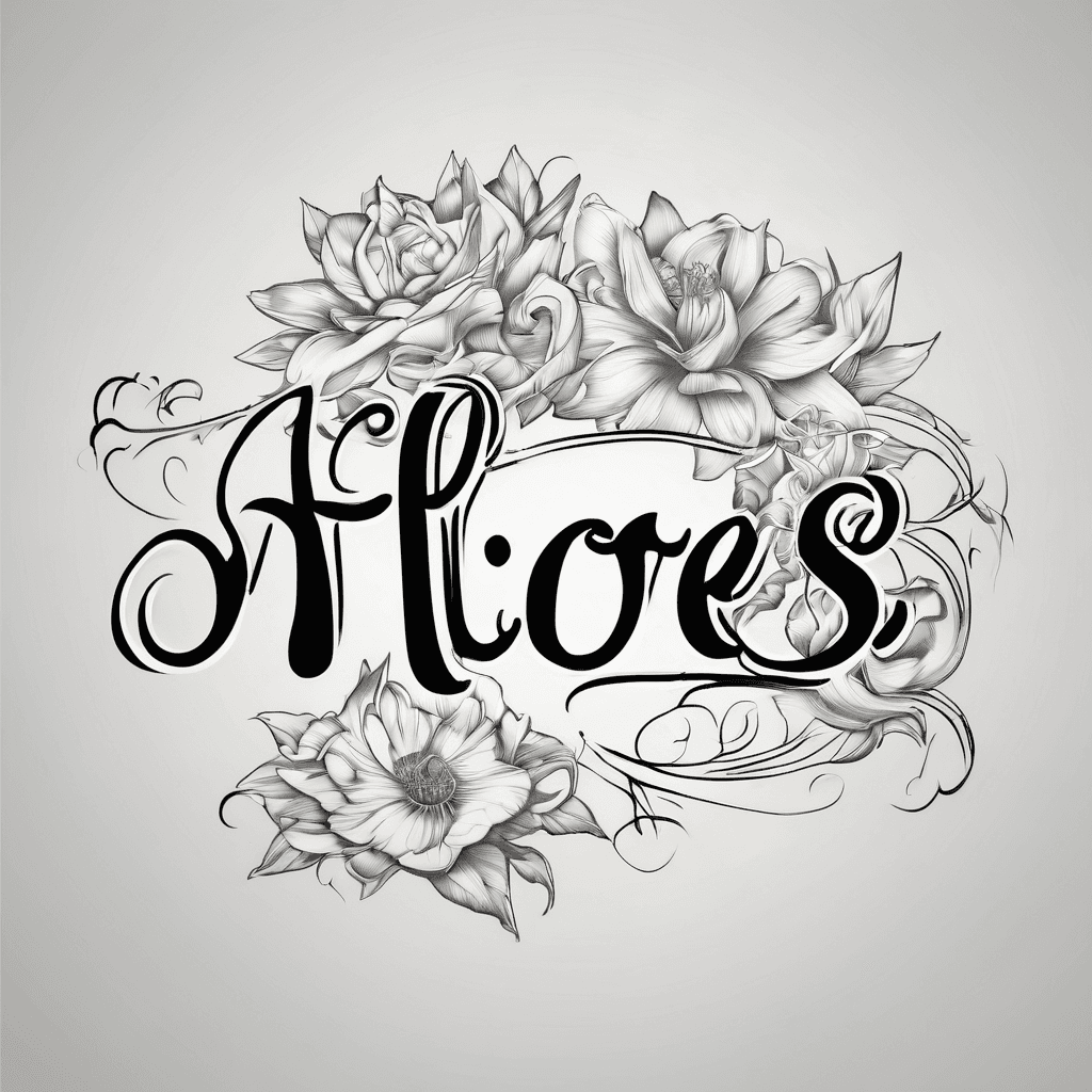 Nice cursive last name Flores