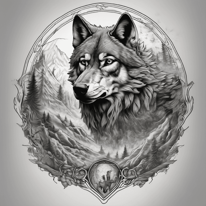 Idée de tatouage wolf