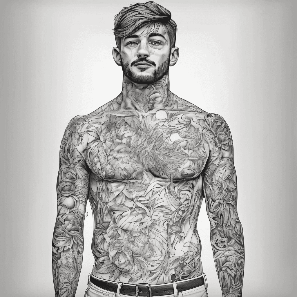 Minimalist tatto that combines Nottingham and Toulouse scent