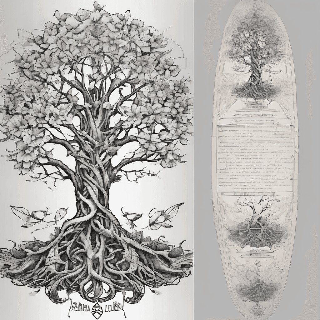 Would like the word karma written vertically down my rib cage with the tree of life blossoming below it. Karma is the name of my mother and the tree of life goes well with it.
