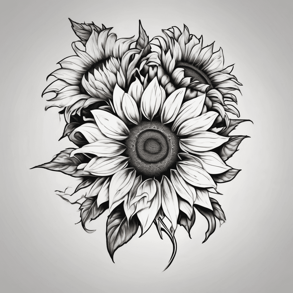 The name Arley with sunflowers in red