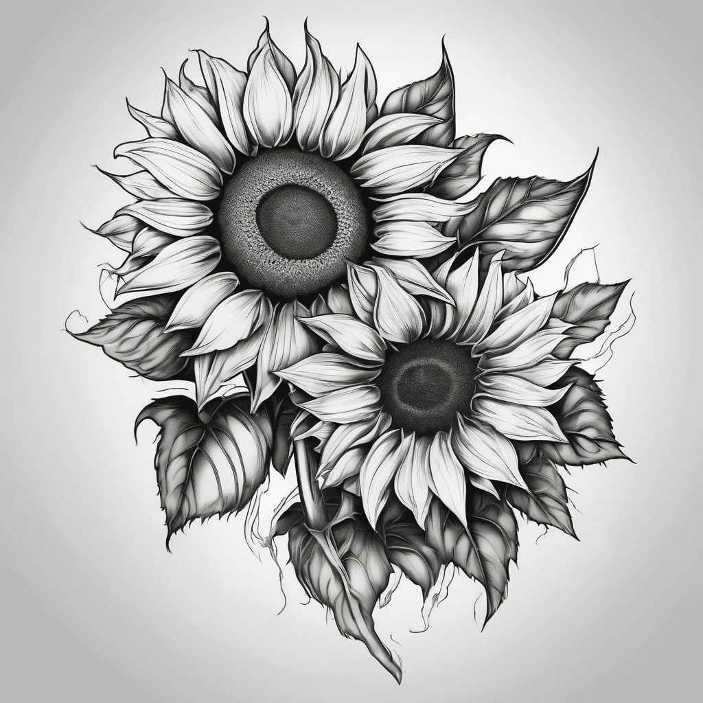Sunflowers full arm sleeve