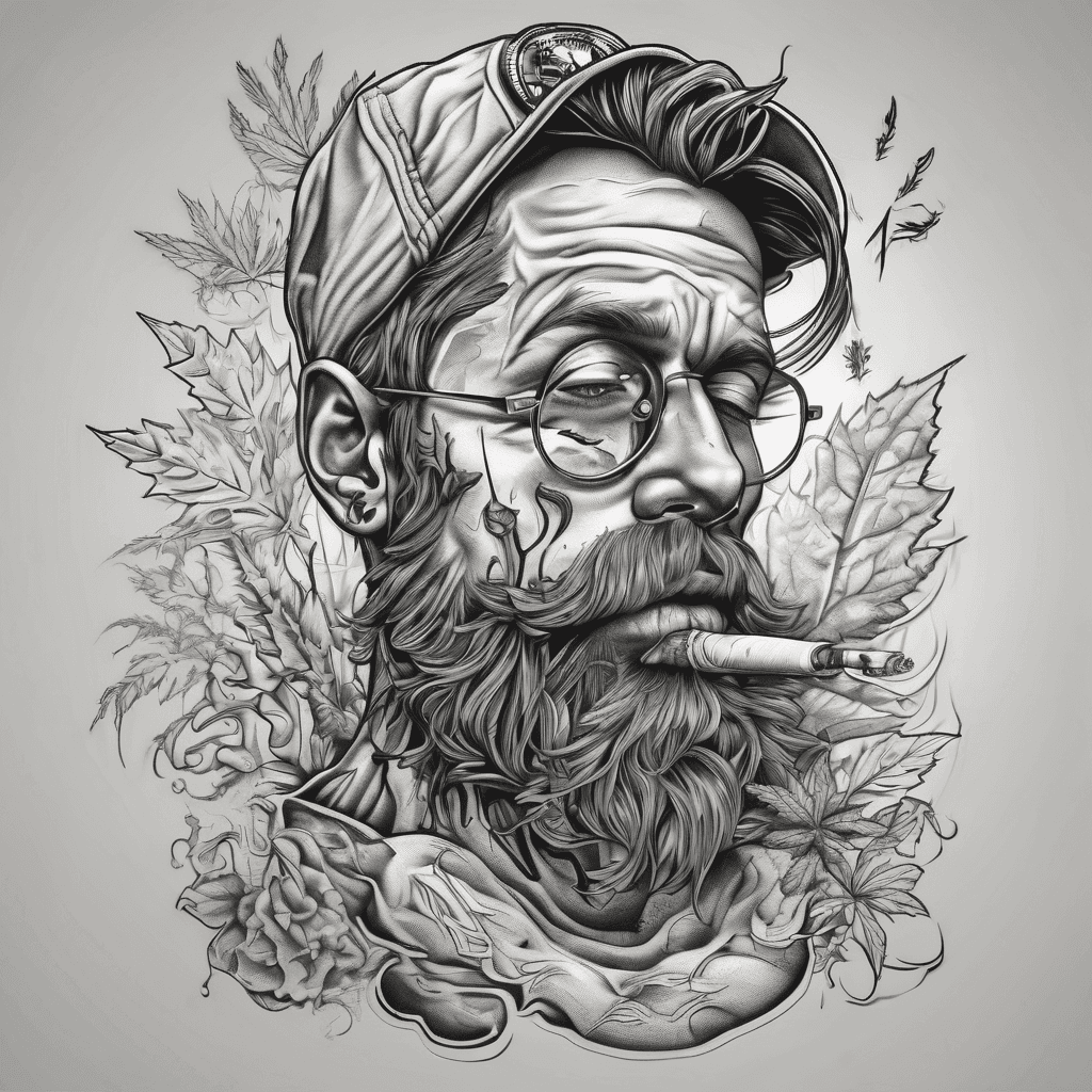 A weed smoker tattoo that only weed smoker understands, iz should be serious