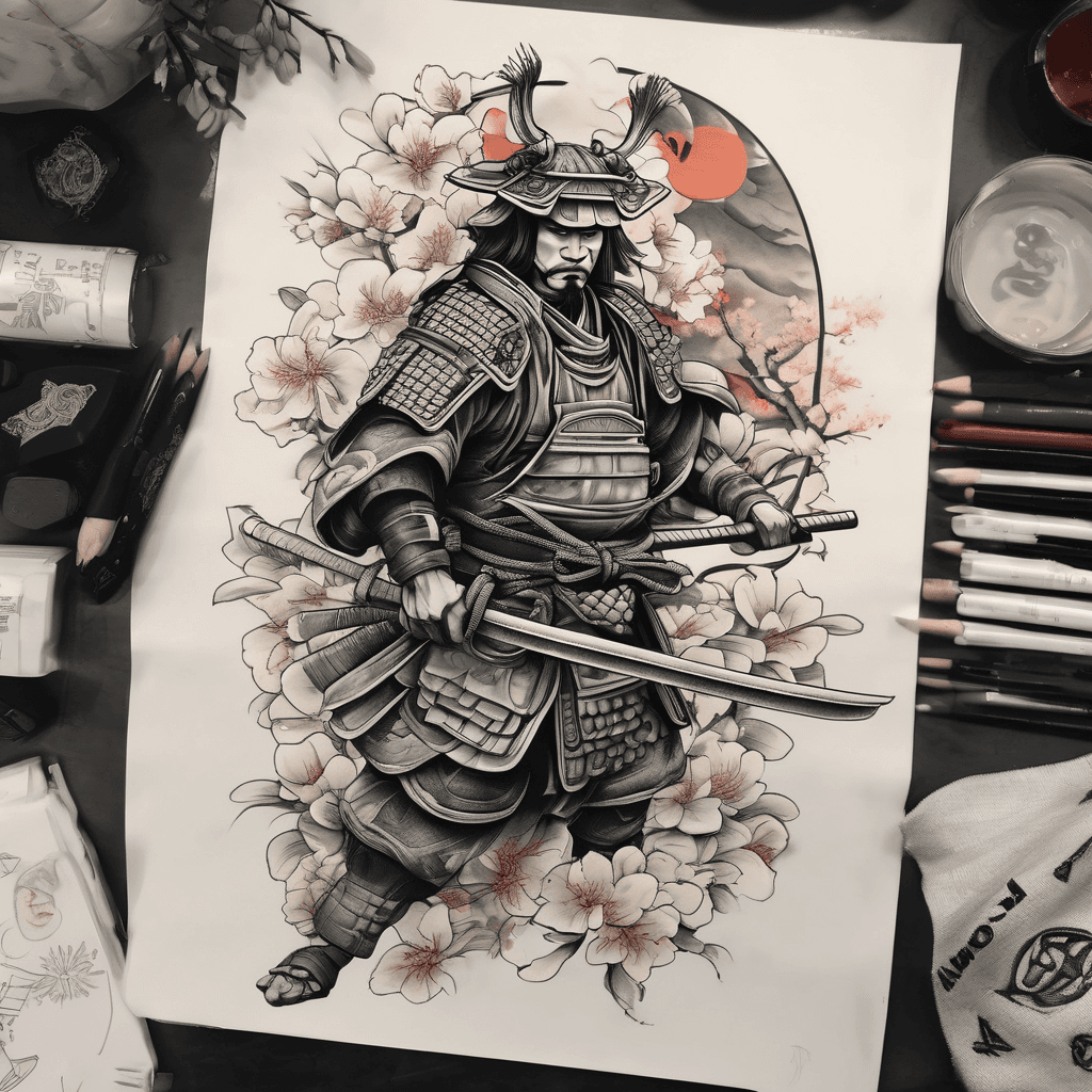 Japanese samurai style incorporating last initial K