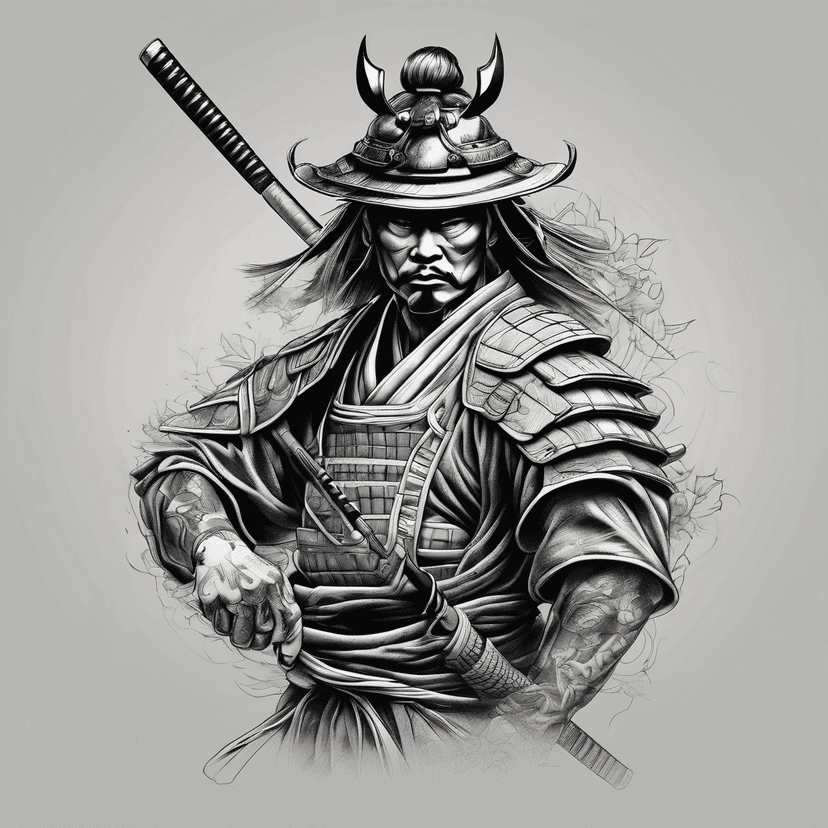 Idée de tatouage samurai