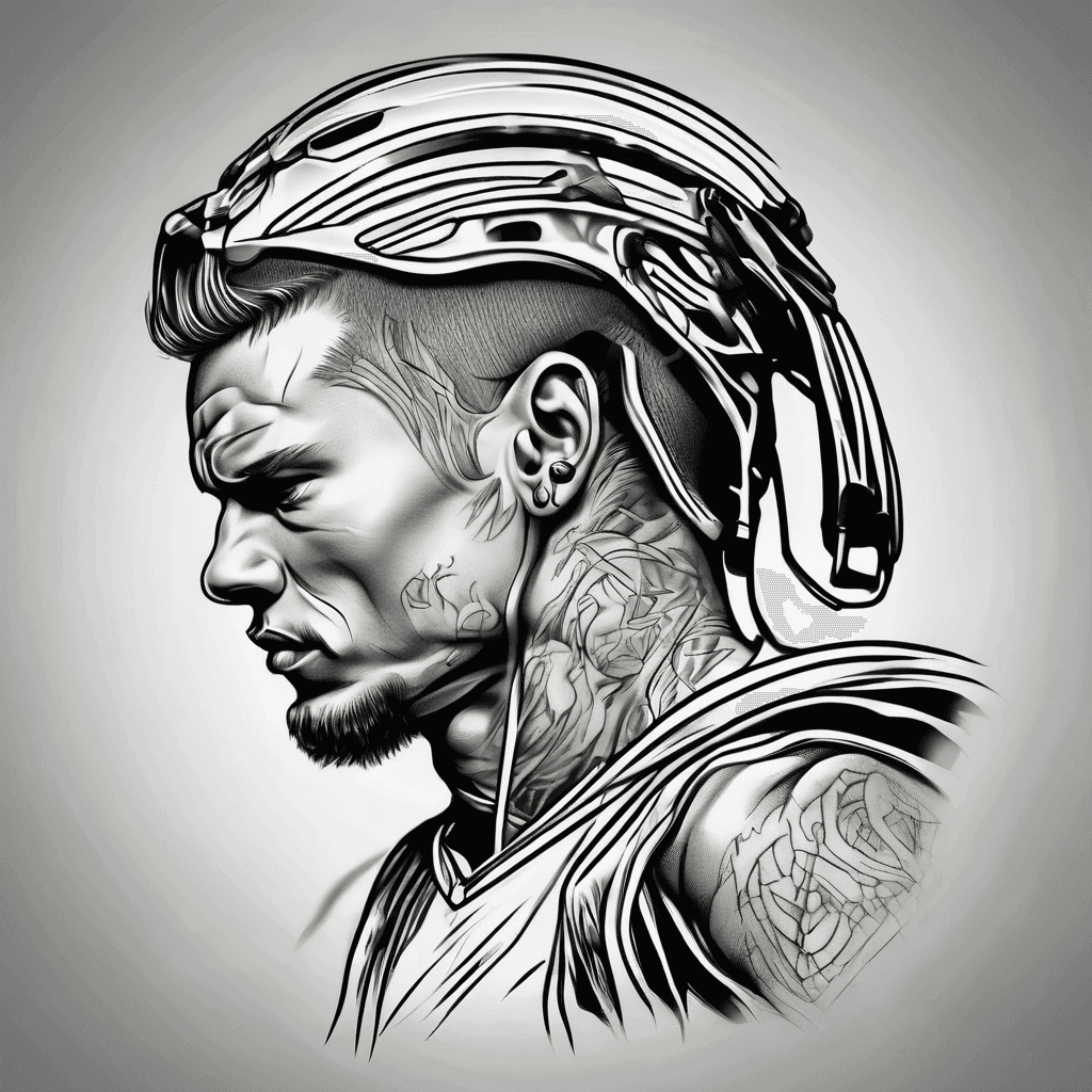 A modern athlete tattoo