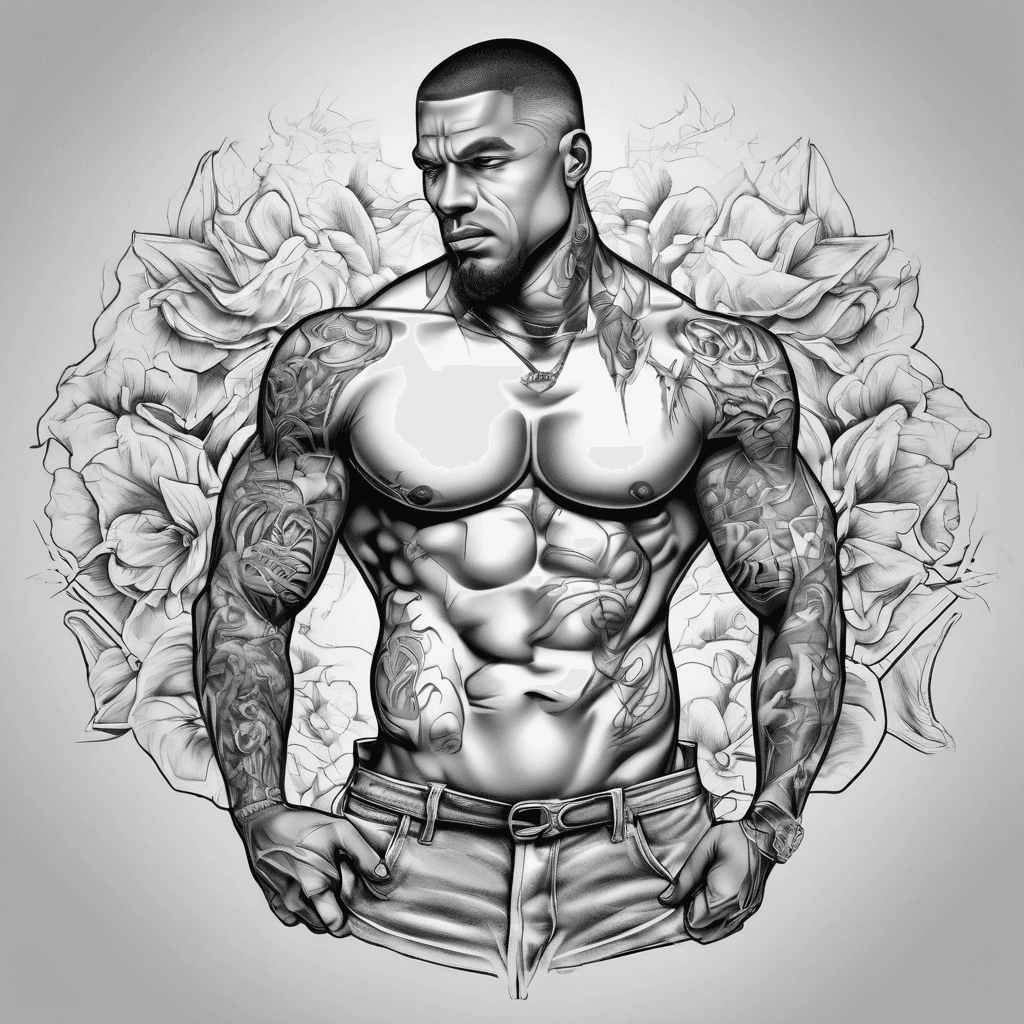 Gangsta chest tatoo
