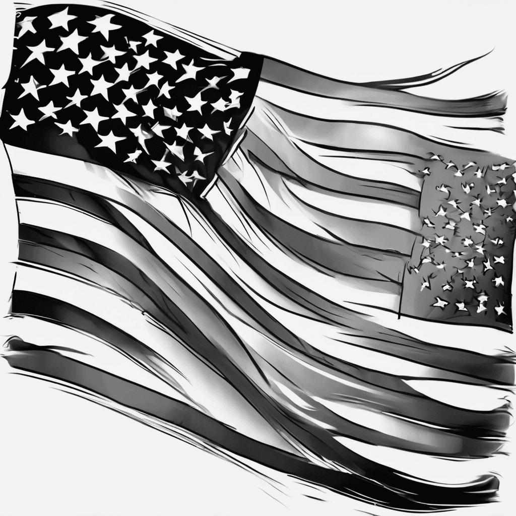American flag patriotic