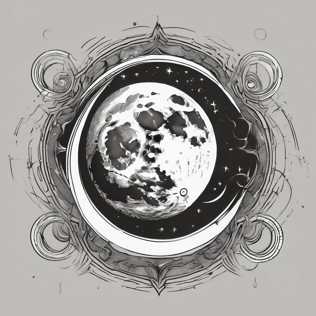 A Moon with 2 smaller moons orbiting it