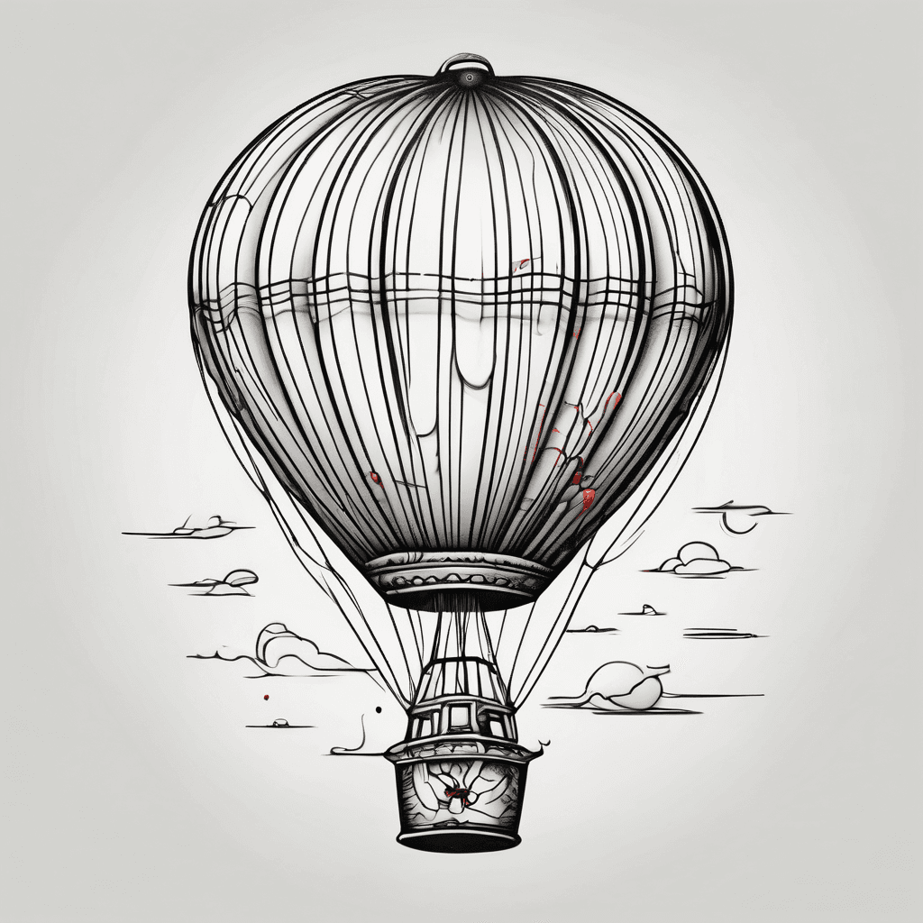"Let go or be dragged" small red balloon floating away
