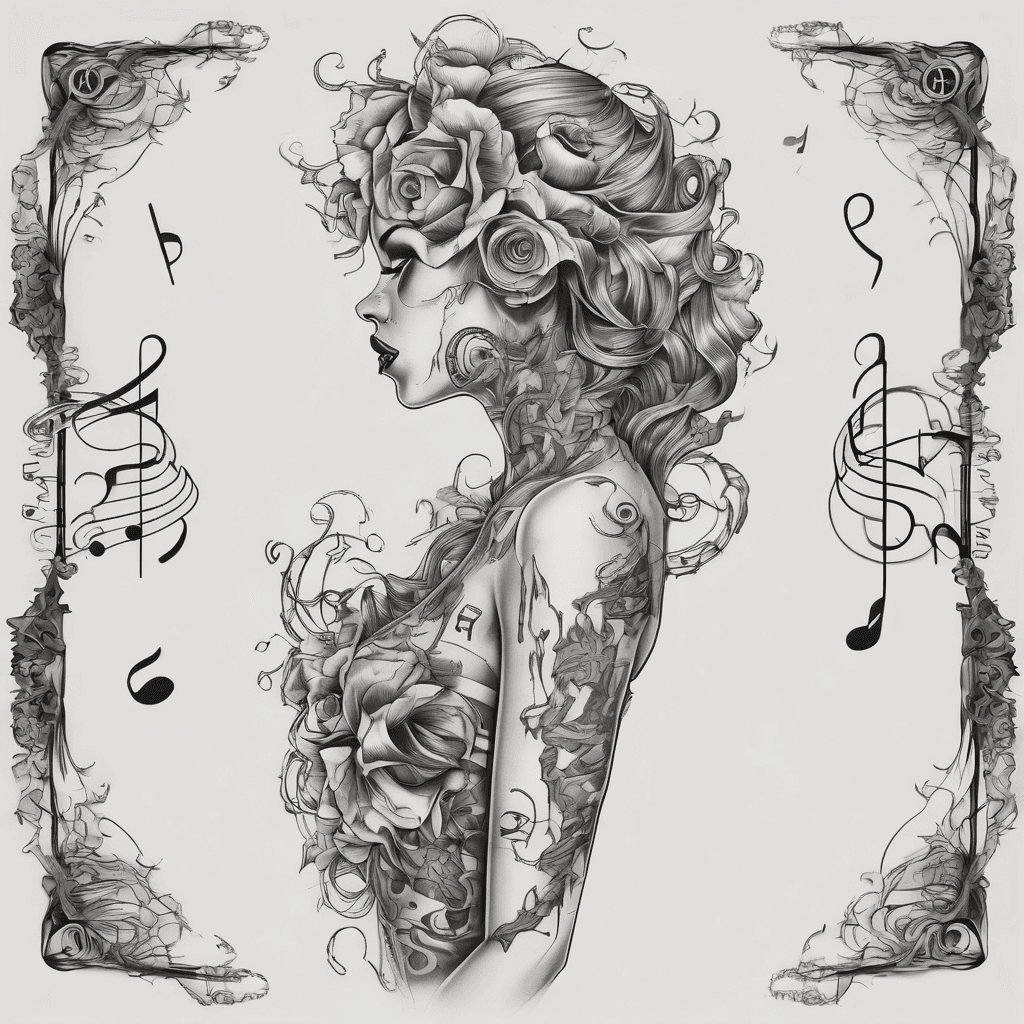Beautiful Nightmare with music notes for my putter leg