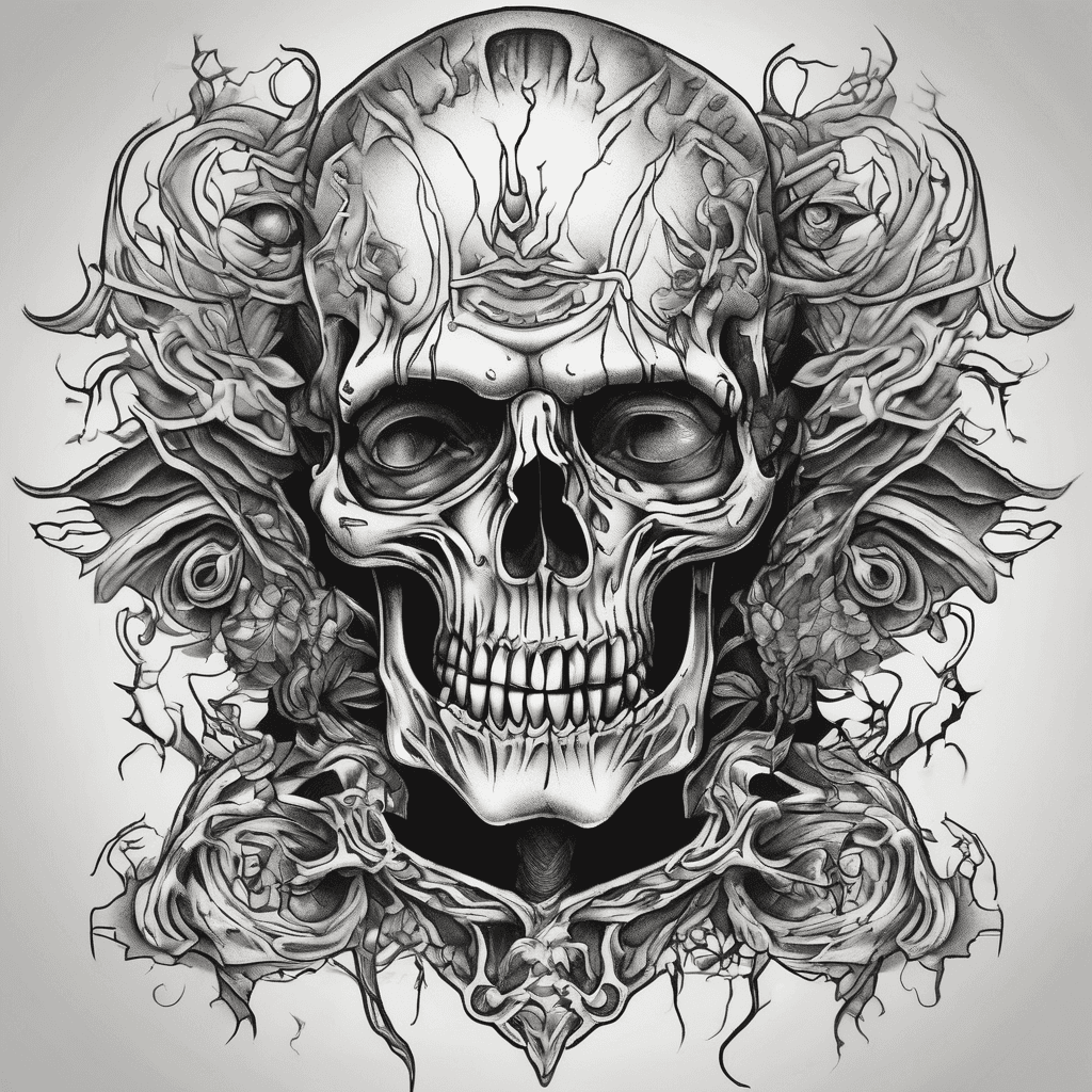 Johnny gloom inspired dark humor tattoo