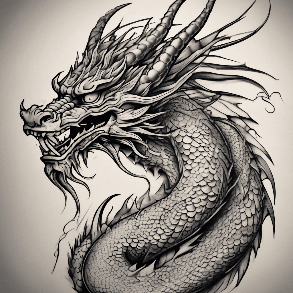 A Japanese dragon with names engraved in it. the names are "SAMAYRA" & "SHIVAAKSH"