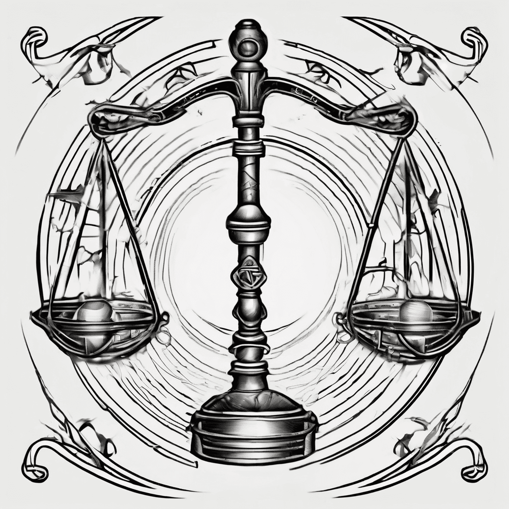 libra sign with a air sign and wind streams around it leading onto the hand for guys