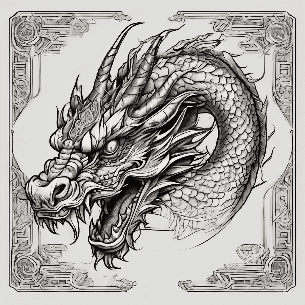 Oriental dragon chest wrap